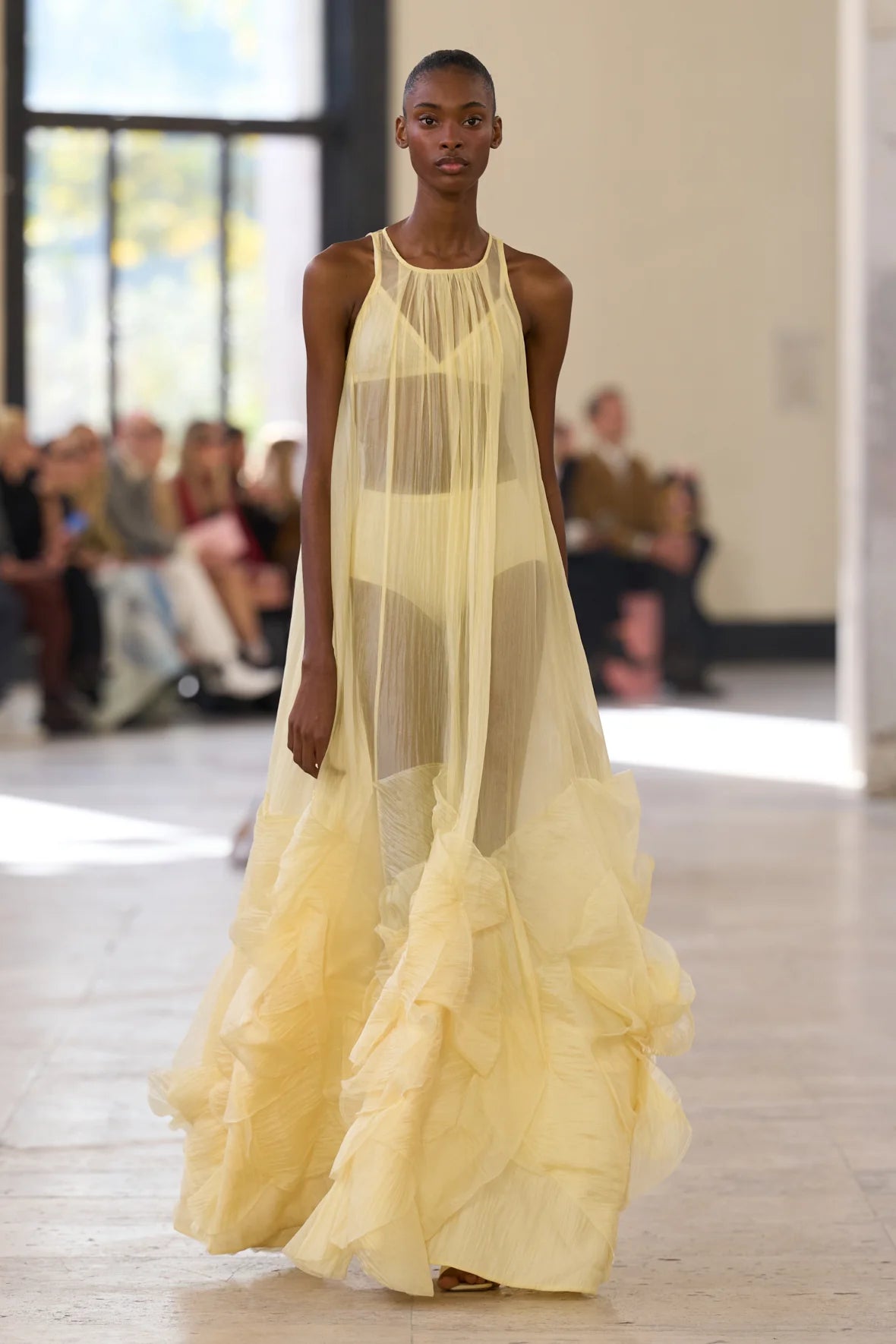 Ecliptica Sleeveless Maxi Dress in Yellow