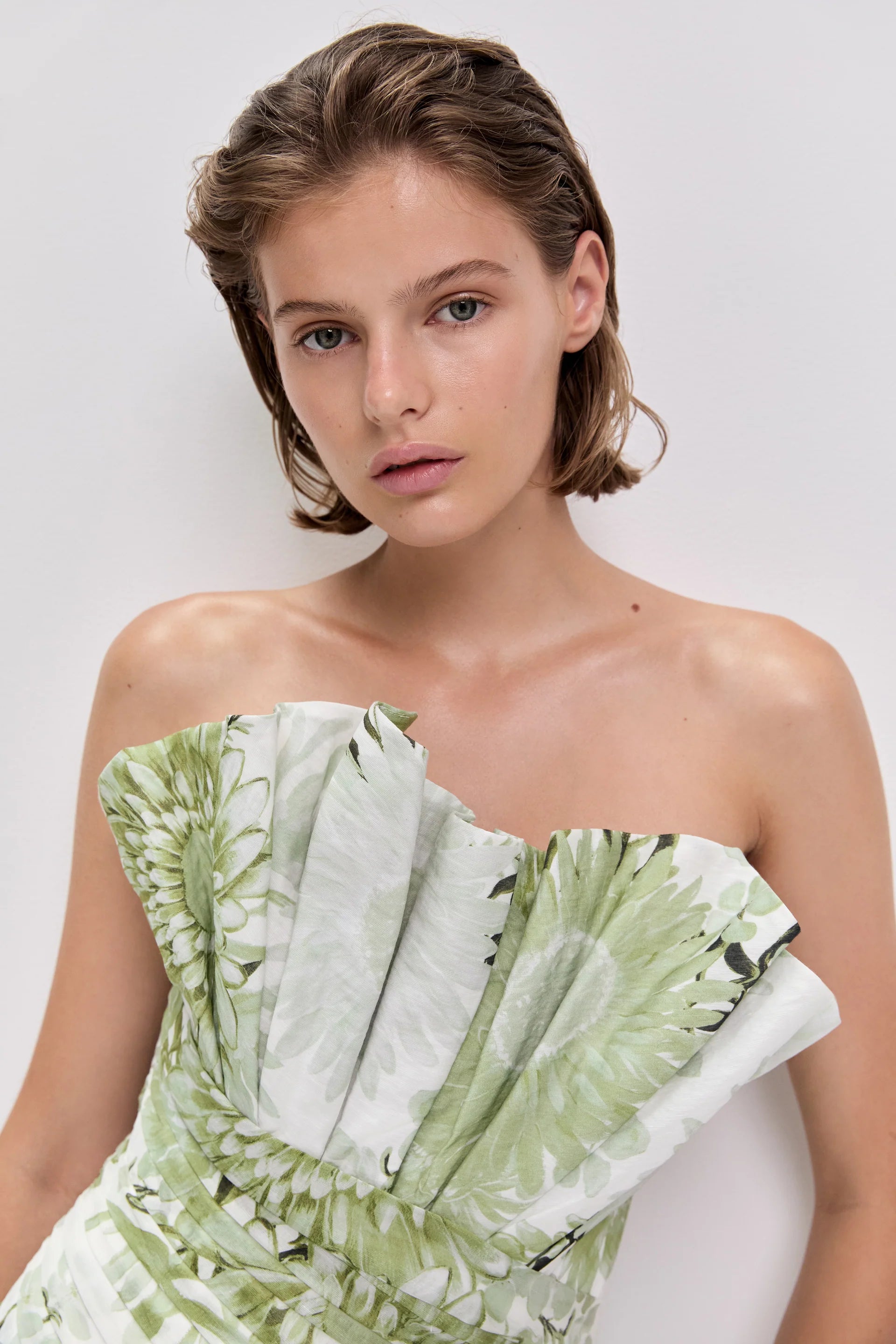 Reflector Sleeveless Maxi Dress in White