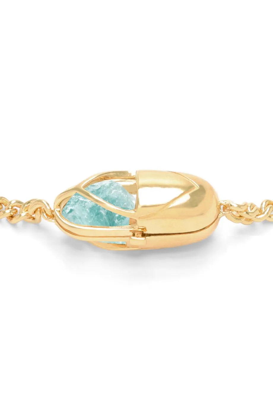 Capsule Crystal Choker Necklace in Gold