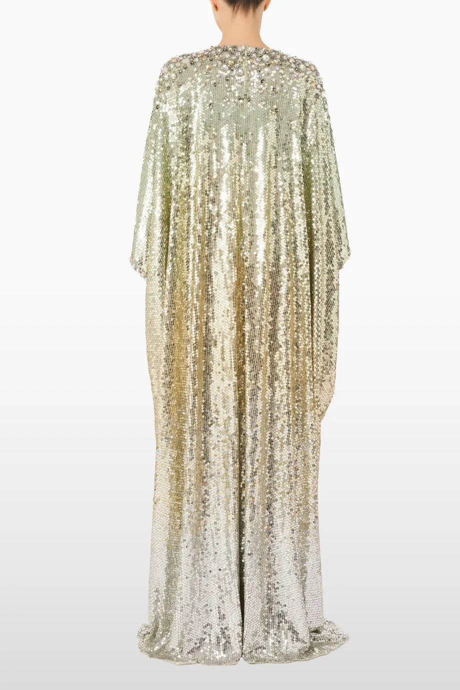 Fontaine Embellished Evening Dress in Green